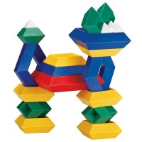 Pyramid cube building blocks set Ruban toys games toys for kids STEM montessori plastic construction toy