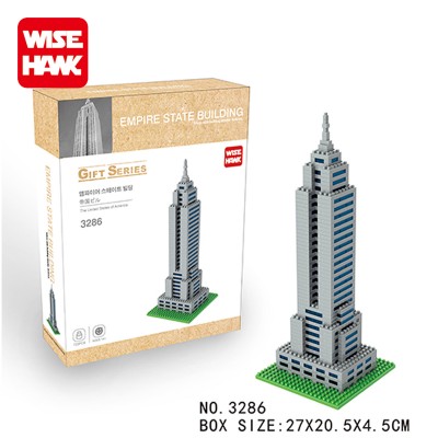 Fun world-famous Empire State Building block educational toys for adults